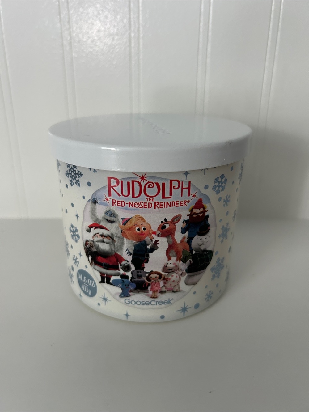 Goose Creek Rudolph the Red-Nosed Reindeer Holiday Candle - White